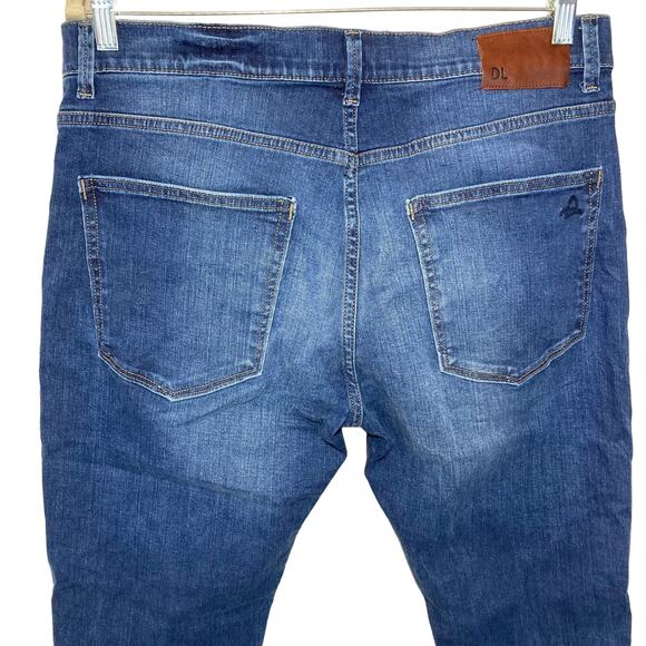 DL1961 Mens Mason Slouchy Slim Jeans In Norgay Wash Zip Fly Stretch Size 36 X 27 - Picture 7 of 15